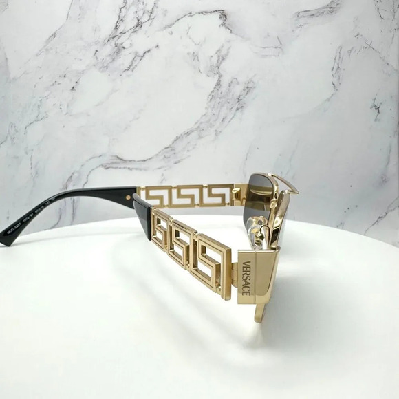 Versace Gold and Black Sunglasses - Picture 9 of 12